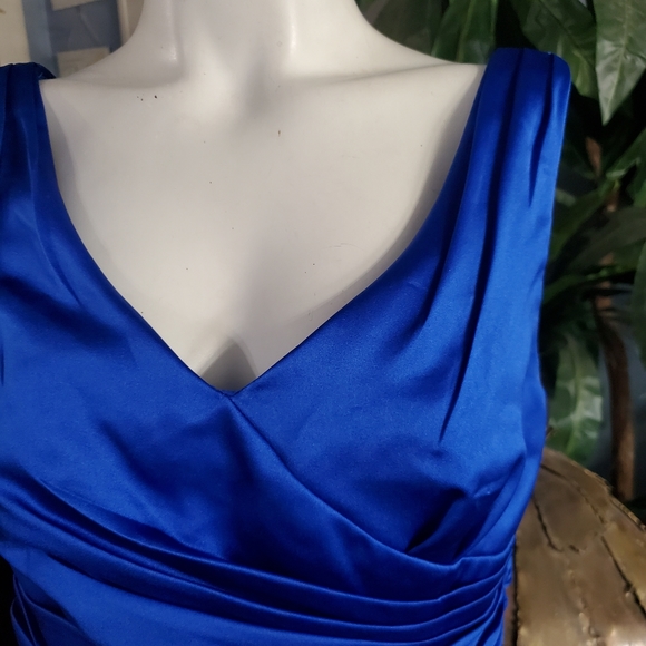 David's Bridal Blue Mini Dress - Picture 8 of 9